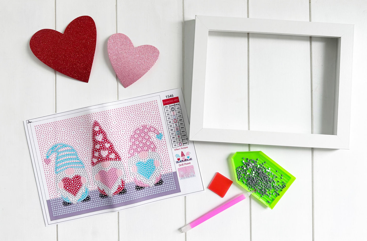 Valentine Gnomes Diamond Painting Kit